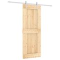 vidaXL Posuvné dvere Prírodná a biela 80 x 210 cm
