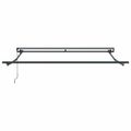 vidaXL Rám markízy Čierna 350 x 250 cm Polyester s PU povrchom