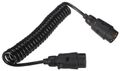 Propojovací spirálový kábel zástrčky tažného zariadenia TRAILER CABLE 3, 7-7pin, 3 m SIXTOL