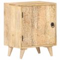 vidaXL Vyrezávaný nočný stolík 40x30x50 cm masívne mangovníkové drevo