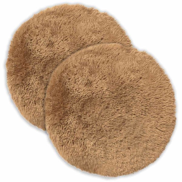 vidaXL Podložka s vankúšom HEERLEN 2 ks Sivohnedá PV fleece