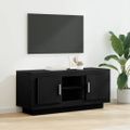 vidaXL TV skrinka 102 x 35 x 45 cm Čierny dub Kompozitné drevo