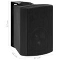 vidaXL Nástenné stereo reproduktory 2 ks čierne interiér+exteriér 80 W