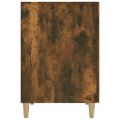 vidaXL Stôl dymový dub 140x50x75 cm spracované drevo