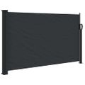 vidaXL Zaťahovacia bočná markíza, čierna 120x500 cm