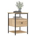 vidaXL Nočné stolíky 2 ks dub sonoma 40x42x56 cm kompozitné drevo