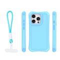 Puzdro Safepop s remienkom pre iPhone 15 Pro 6,1" modrá