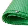vidaXL Plachta s očkami Zelená 6 x 12 m 140 gsm PE