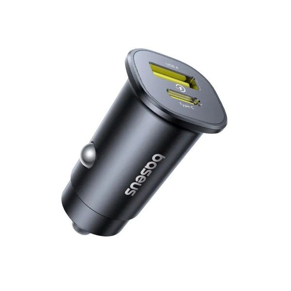 Baseus GoTrip Nabíjačka do Autá USB-C/USB-A 30W Cosmic Black