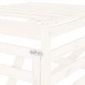 vidaXL Predĺženie ma úložný box na odpadkový kôš biele masív. borovica