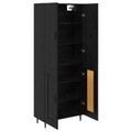 vidaXL Highboard 2 ks Čierny dub 69,5 x 34 x 180 cm Kompozitné drevo