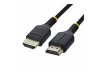 Startech - Ultra High Speed - HDMI kabel - HDMI s piny (male) do HDMI s piny (male) - 1 m - odstínený - cerná - tenký, podpora 4K120Hz, podpora 8K60Hz, eARC, flexibilní, podpora HDR10, rychlost prenosu dat až 48 Gbps, pasivní