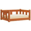 vidaXL Psia postel' s úložiskom Včelí hnedý 65,5 x 50 x 28 cm