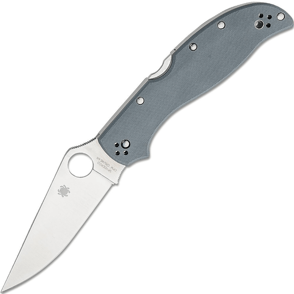 Spyderco C258GPGYCW Strech 2 XL vreckový nôž 10 cm, Satin, šedá, G10