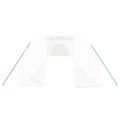 vidaXL Fóliovník s oceľovým rámom biely 48 m² 16x3x2 m