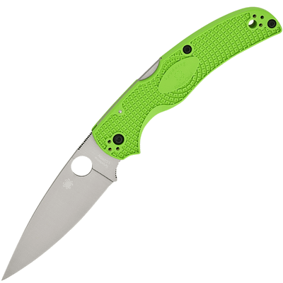 Spyderco C244PGR Native Chief Salt Green Lightweight vreckový nôž 10,3cm, Satin, neónová zelená, FRN
