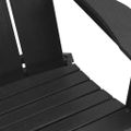 vidaXL Skladacia Adirondack kreslo Čierna 80,5 x 74,5 x 92 cm HDPE