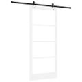 vidaXL Posuvné dvere ORKDAL 93 x 211 cm Biela a čierna