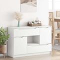 vidaXL Servírovacia skriňa Biela 100 x 30 x 65,6 Kompozitné drevo