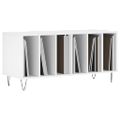 vidaXL Skrinka na platne biela 100x38x48 cm kompozitné drevo
