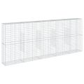 vidaXL Gabiónový kôš s krytom 500x50x200 cm pozinkované železo