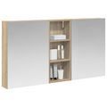 vidaXL Set kabinetov do kúpeľne 3 ks 130 x 14,5 x 70 cm