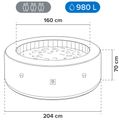 AVENLI NICE jacuzzi SILVER-nafukovacia vírivka pre 6 osôb AVENLI NICE jacuzzi SILVER - nafukovací vírivka pre 6 osob