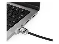 Security slot lock attachment - key lock - for Apple MacBook Pro 14.2 in (M1, M2, M3)
