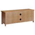 vidaXL TV skrinka 110x35x44 cm dubový masív