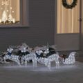 vidaXL LED Soby 5 ks Biela 43 x 18 x 66 cm látka LED diód