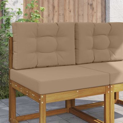 vidaXL Vankúš na vonkajšiu pohovku Polyester Sivohnedá 60 x 60 cm