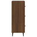 vidaXL Komoda hnedý dub 34,5x34x90 cm spracované drevo