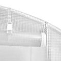 vidaXL Fóliovník s oceľovým rámom biely 6 m² 3x2x2 m