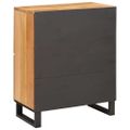 vidaXL Servírovacia skriňa Hnedá 60 x 33 x 75 cm Masívne mango drevo