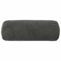 vidaXL Poťah na podložku 2 pcs HEERLEN Tmavosivá Ø 15 x 40 cm Zamat