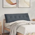vidaXL Poduška na chrbát Tmavosivá 140 x 50 cm Kordúrová tkanina