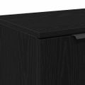 vidaXL TV skrinka 102 x 35 x 36,5 cm Čierny dub Kompozitné drevo