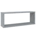 vidaXL Kockové police 6 ks sivé sonoma 60x15x23cm spracované drevo