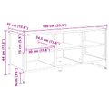 vidaXL Skriňa na topánky 100 x 35 x 44 cm Kompozitné drevo Staré drevo