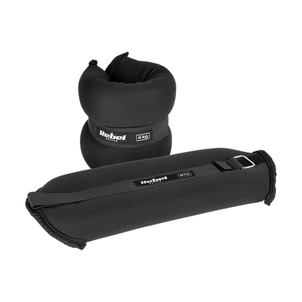 Závažia na členky a zápästia 2x4kg, REBEL ACTIVE RBA-3500-4
