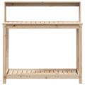 vidaXL Stôl na presádzanie s policami 108x50x109,5 cm masívna borovica