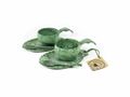 KTELG Kupilka Slow down set Green 2 x KUPILKA 21 cup, 2 x KUPILKA 14 small plate and 2 x teaspoon