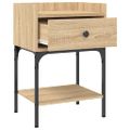 vidaXL Nočný stolík dub sonoma 40,5x31x60 cm kompozitné drevo