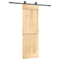 vidaXL Posuvné dvere Prírodná a čierna 70 x 210 cm