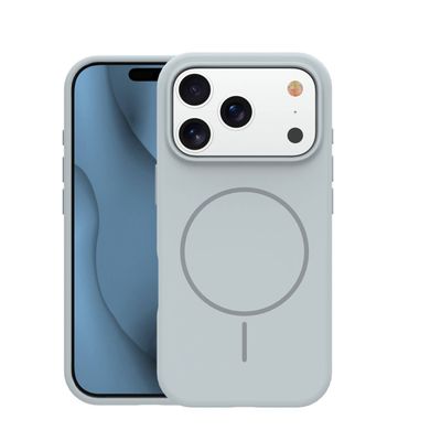 Silikónové tenké Mag puzdro pre iPhone 17 Pro Max 6,9" / iPhone 18 Pro Max 6,9" strieborné