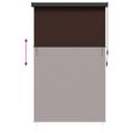 vidaXL Roleta Hnedá 60 x 250 cm Textil a hliník