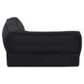 vidaXL Ergonomický matrac pre psa 60x42 cm ľanový vzhľad flís čierny