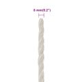 vidaXL Pracovné lano biele 6 mm 100 m polypropylén