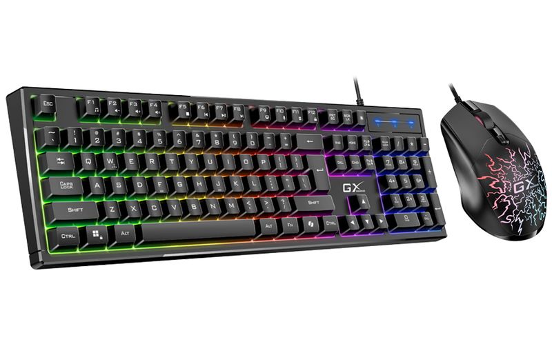 GENIUS GX GAMING Scorpion KM-GX3/ drôtová súprava klávesnice s myšou/ RGB podsvietenie/ Copilot/ USB/ čierna/ CZ+SK layout
