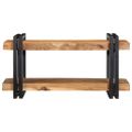 vidaXL Nástenná polica 70x33x35 cm Akácia z masívneho dreva